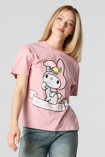 T-shirt de coupe garçonne à imprimé My Melody