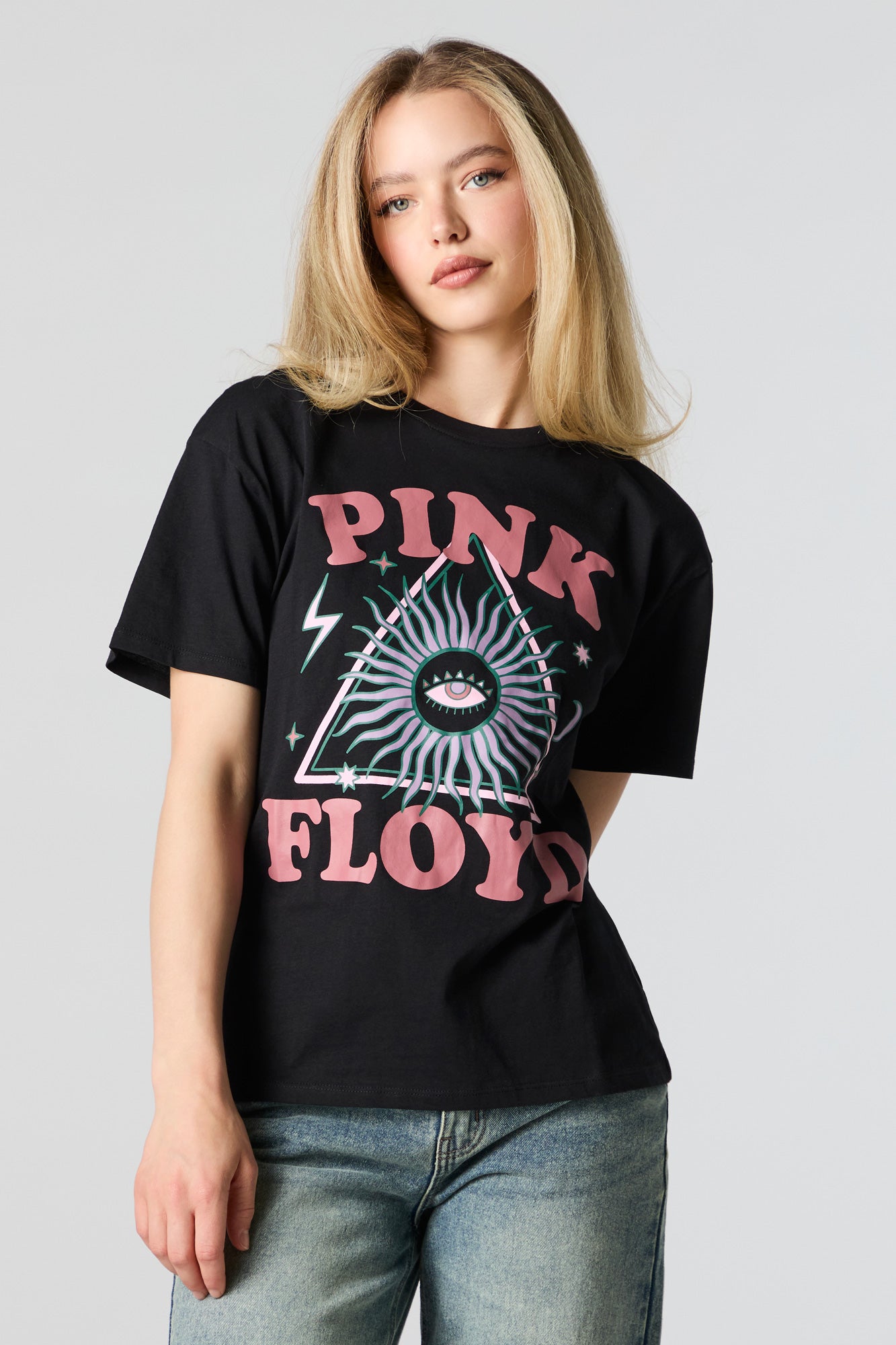 Pink Floyd Graphic Boyfriend T-Shirt