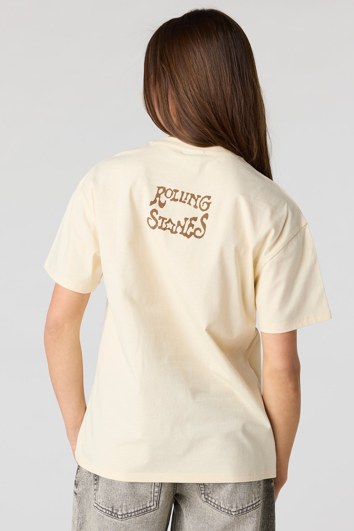 Vue alternative 2. T-shirt de coupe garçonne à imprimé The Rolling Stones