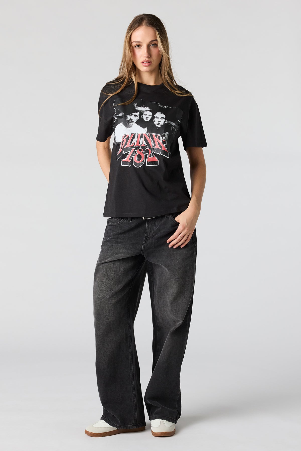 Alt View 3. Blink-182 Graphic Boyfriend T-Shirt - Dark Grey