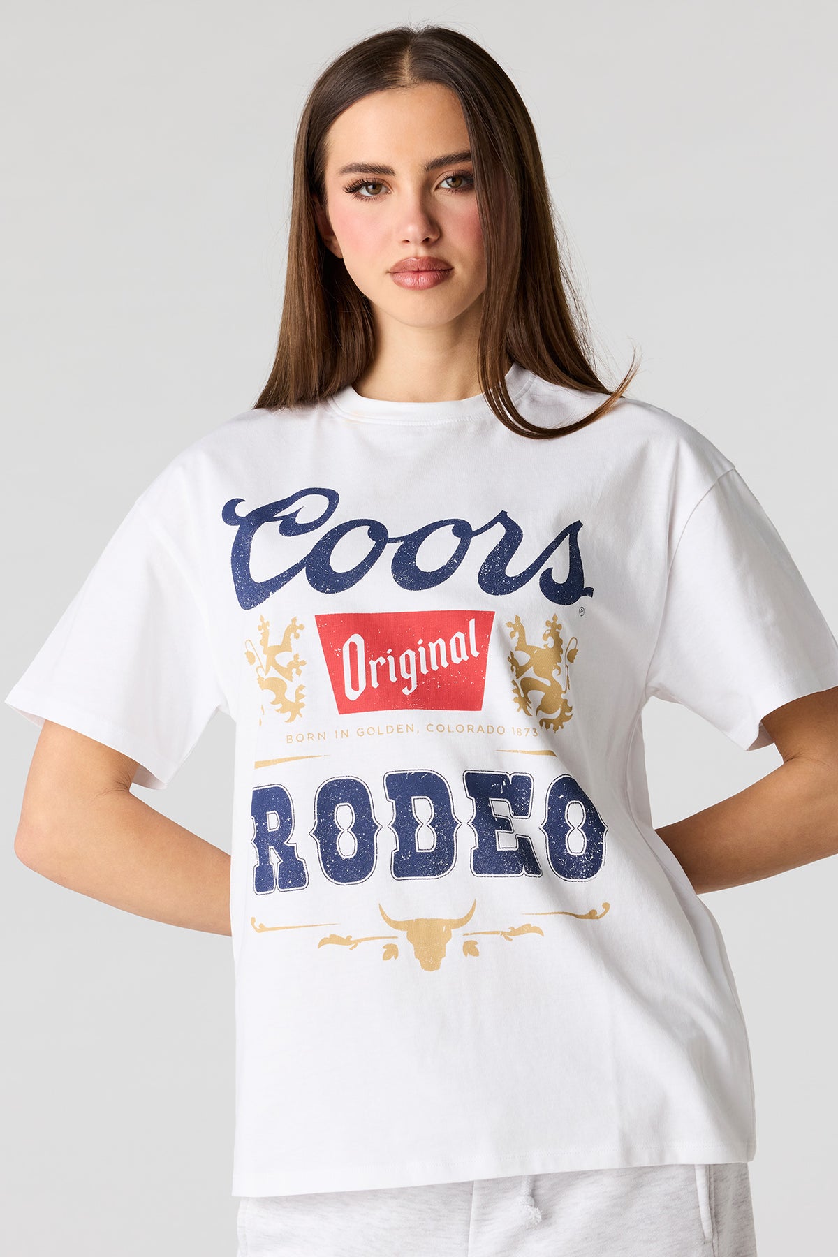T-shirt de coupe garçonne à imprimé Coors Original