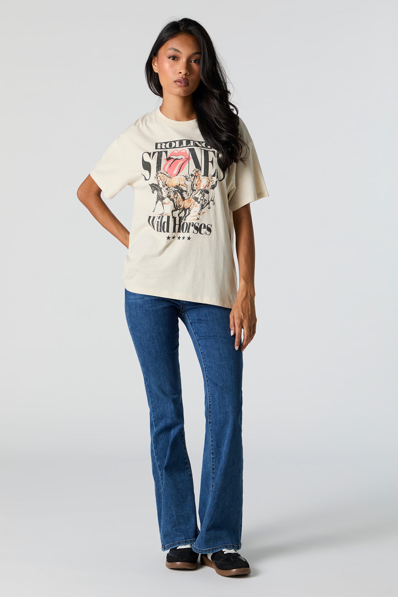 Rolling Stones Wild Horses Graphic Boyfriend T-Shirt