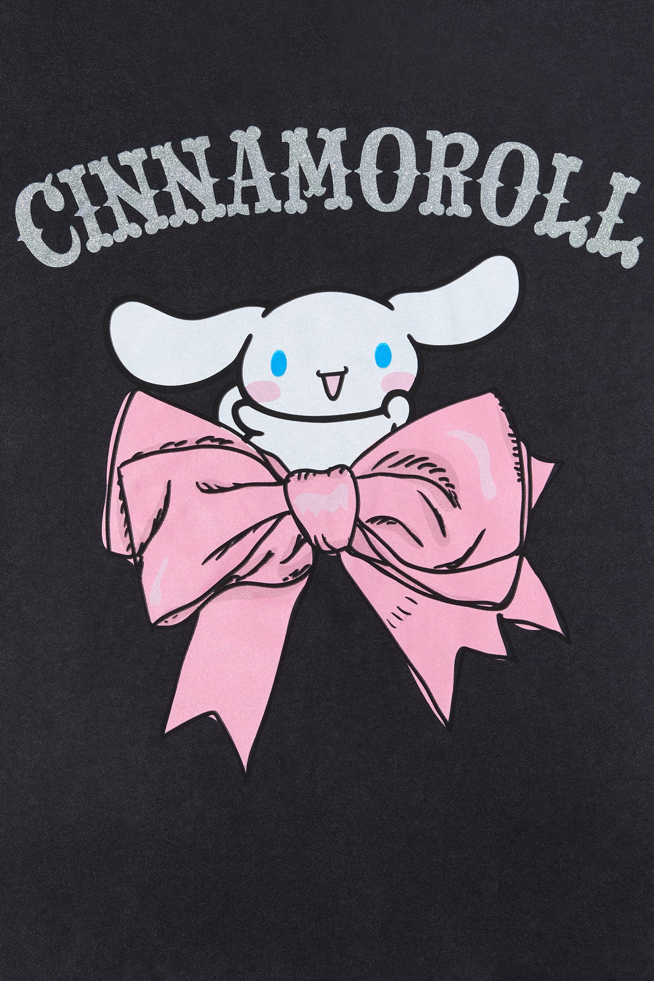 T-shirt de coupe garçonne à imprimé Cinnamoroll Bow