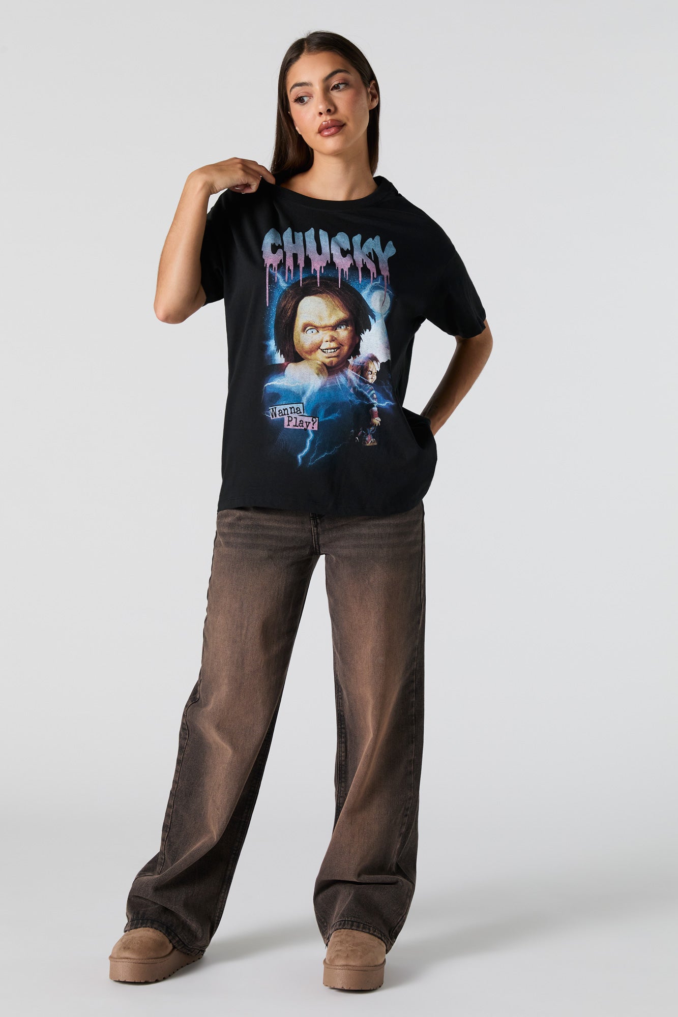 Chucky Graphic Boyfriend T-Shirt