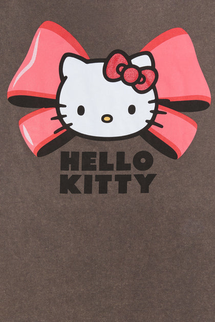 Hello Kitty Bow Graphic Boyfriend T-Shirt
