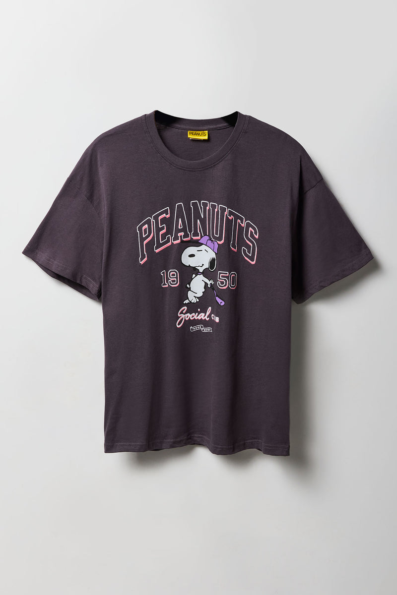 T-shirt coupe garçonne à imprimé Peanuts Baseball