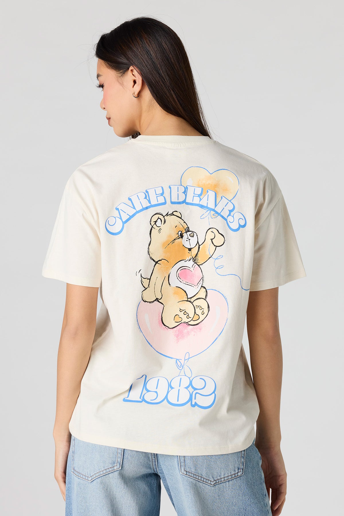 Alt View 2. Care Bears Graphic Boyfriend T-Shirt - Off White