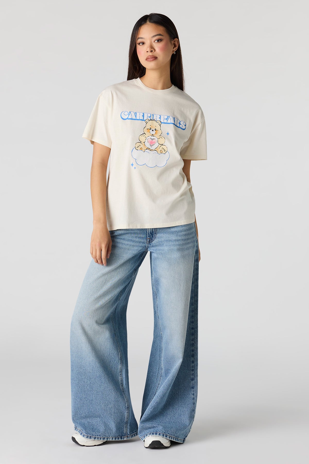 Alt View 3. Care Bears Graphic Boyfriend T-Shirt - Off White