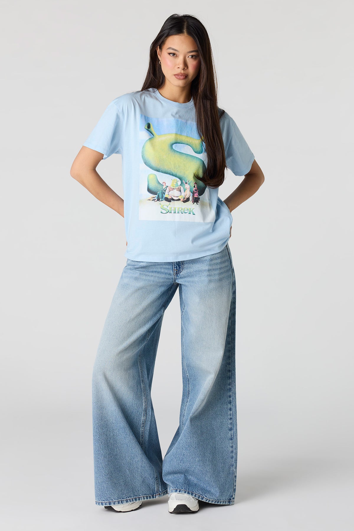 Vue alternative 3. T-shirt de coupe garçonne à imprimé Shrek