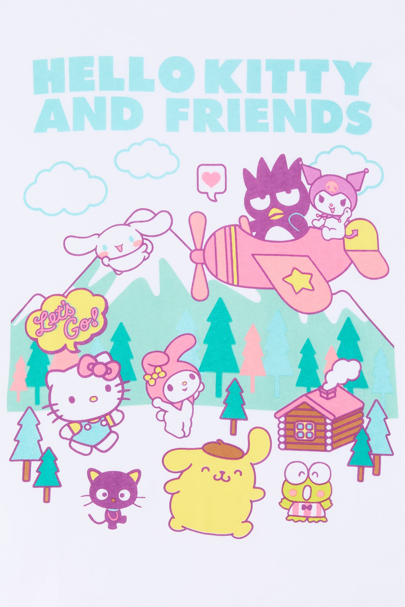 Hello Kitty n Friends Graphic Boyfriend T-Shirt