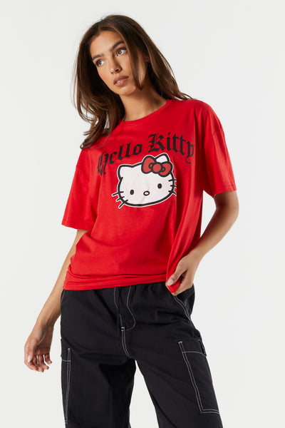 Pink Hello Kitty Graphic Boyfriend T-Shirt – Urban Planet