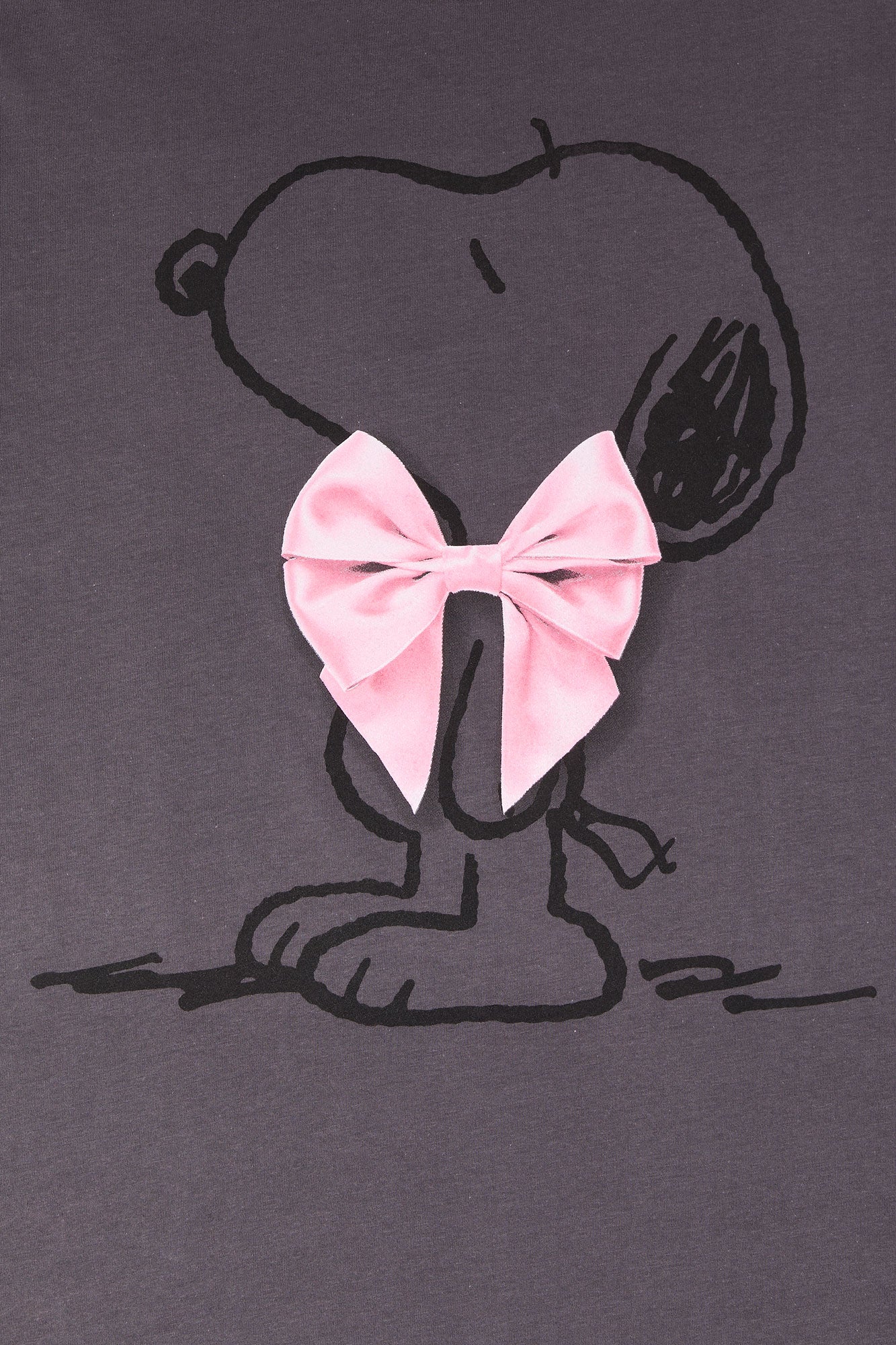 Snoopy 3D Bow Graphic Boyfriend T-Shirt