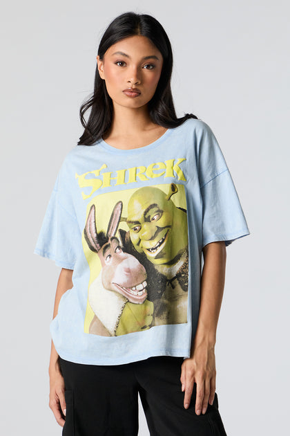 T-shirt de coupe garçonne à imprimé Shrek