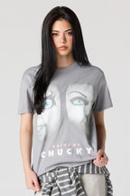 T-shirt de coupe garçonne à imprimé Bride of Chucky 