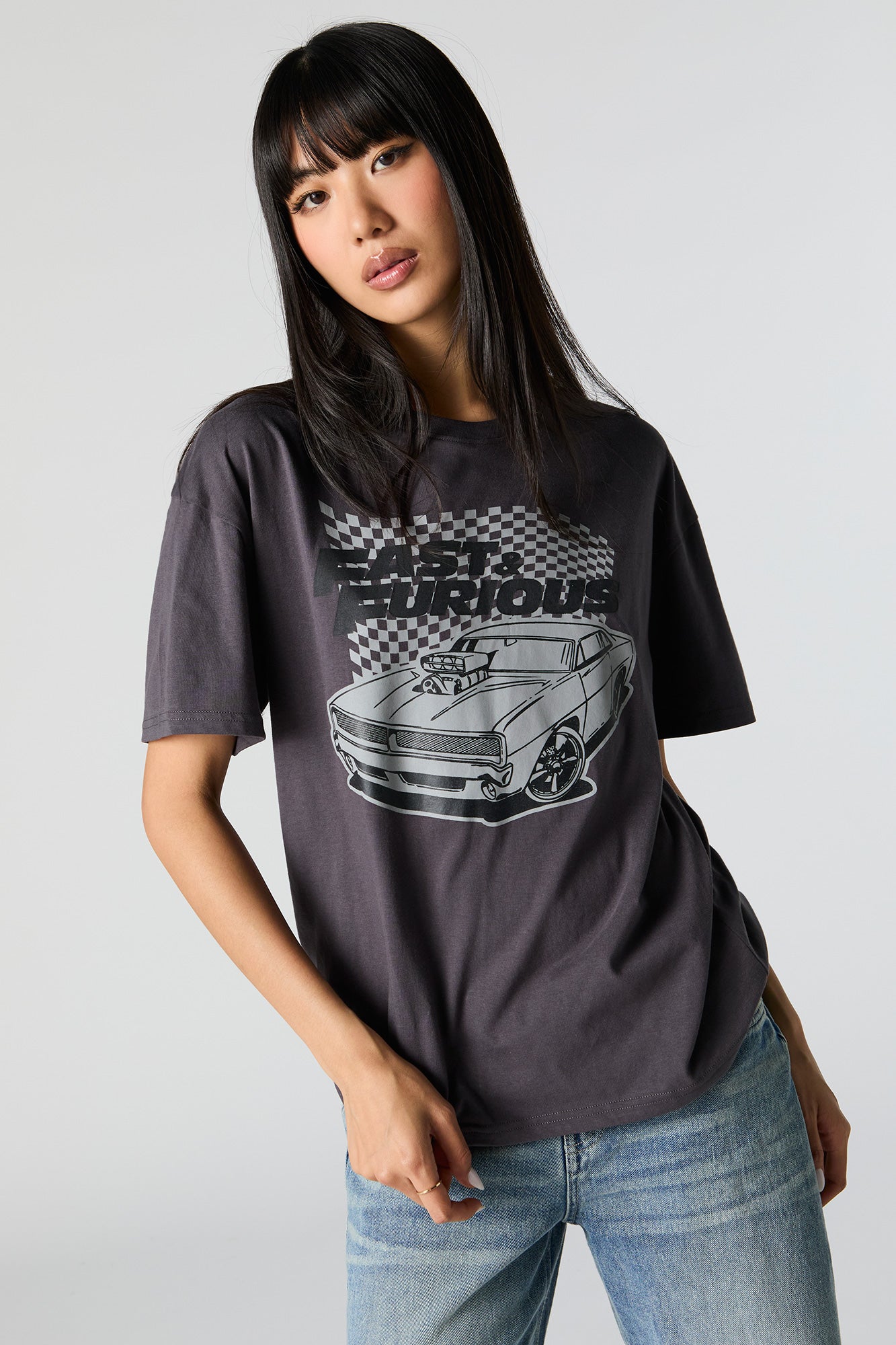 Fast and Furious Graphic Boyfriend T-Shirt