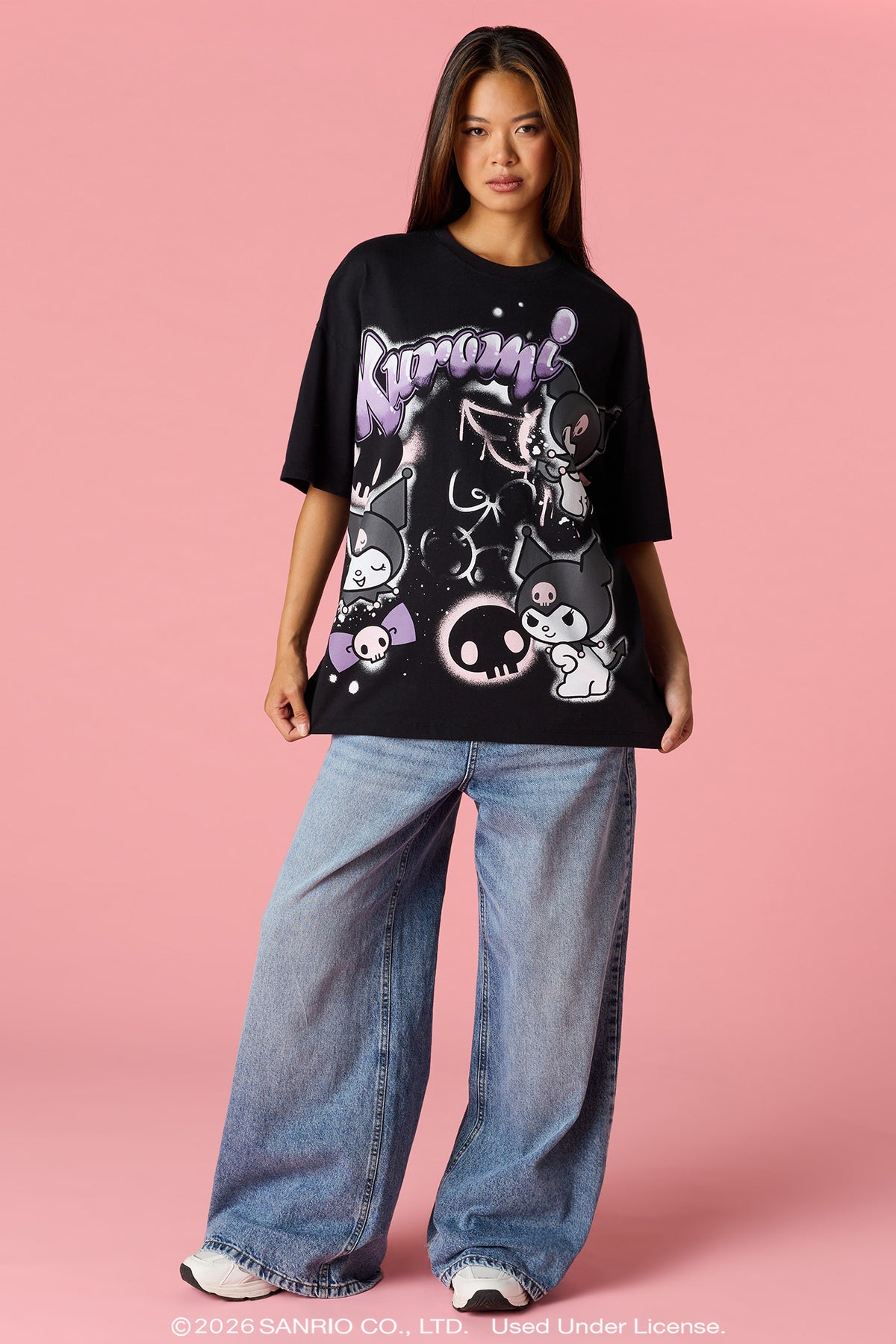 Vue alternative 3. T-shirt surdimensionné à imprimé Kuromi™