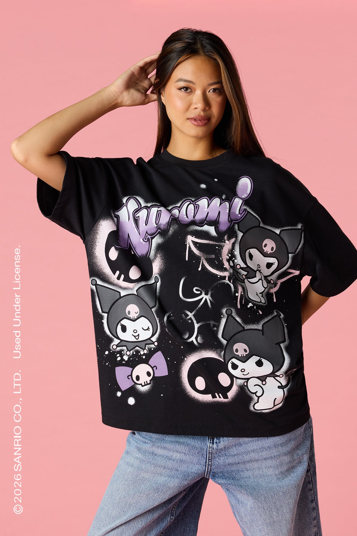 T-shirt surdimensionné à imprimé Kuromi™