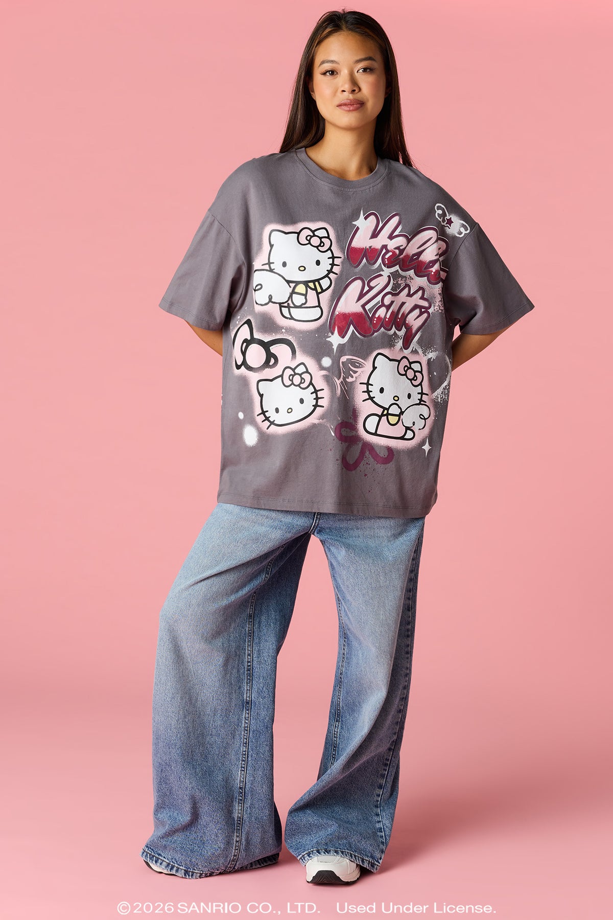 Vue alternative 3. T-shirt surdimensionné à imprimé Hello Kitty®