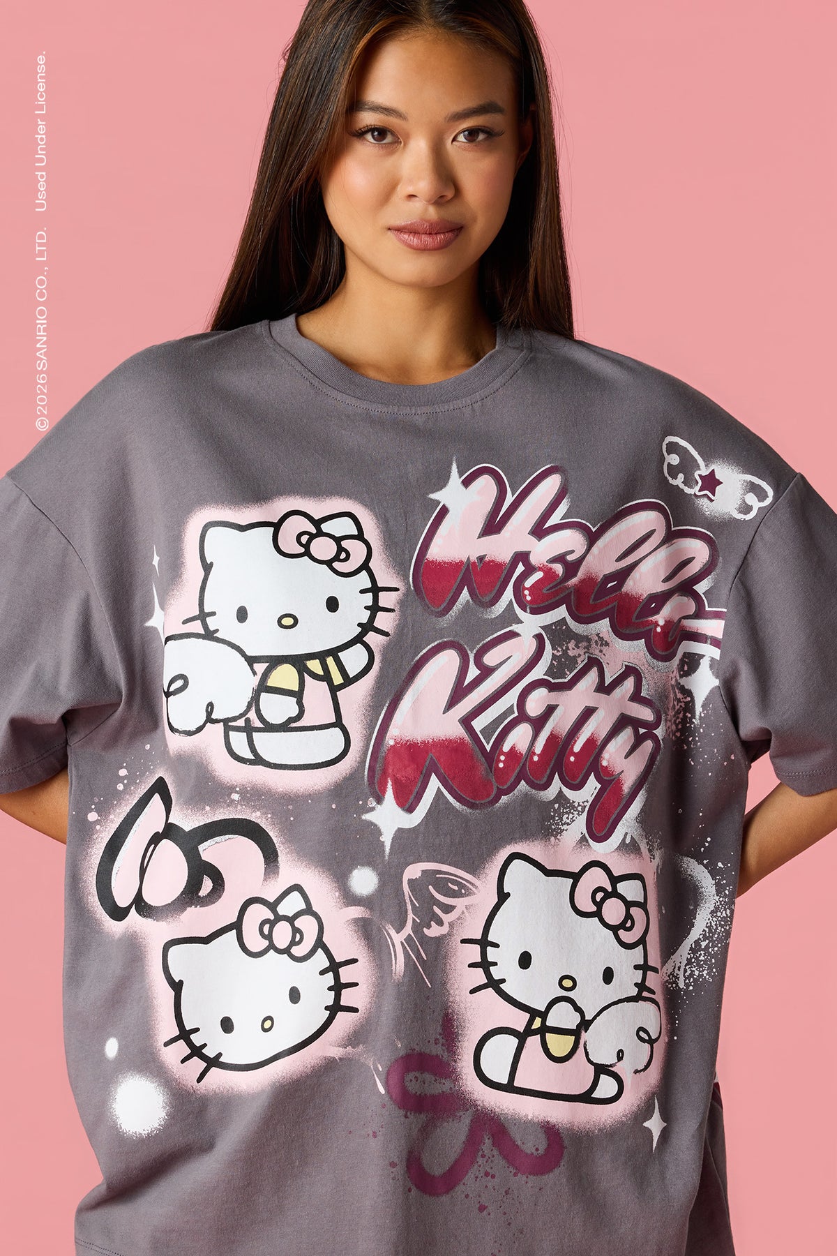 Vue alternative 4. T-shirt surdimensionné à imprimé Hello Kitty®