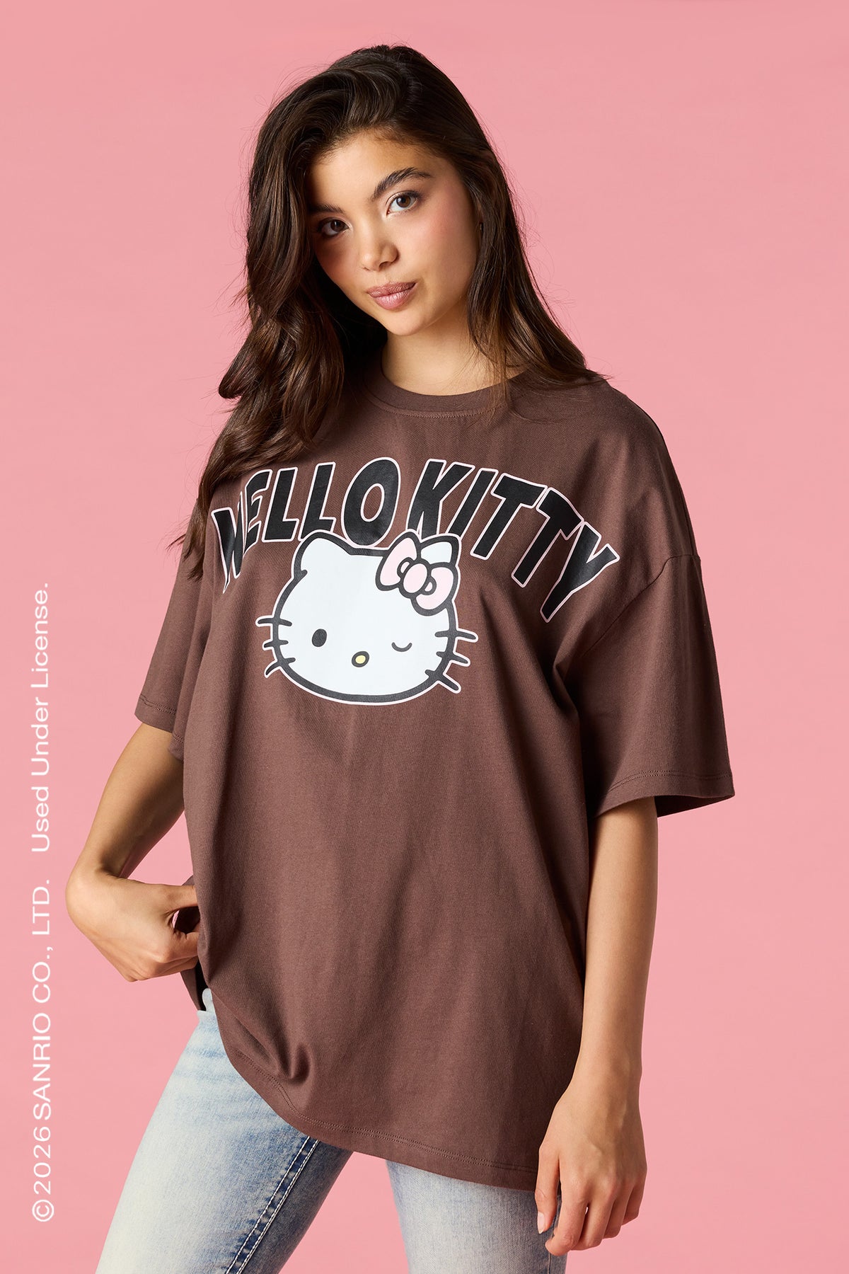 T-shirt surdimensionné à imprimé Hello Kitty®