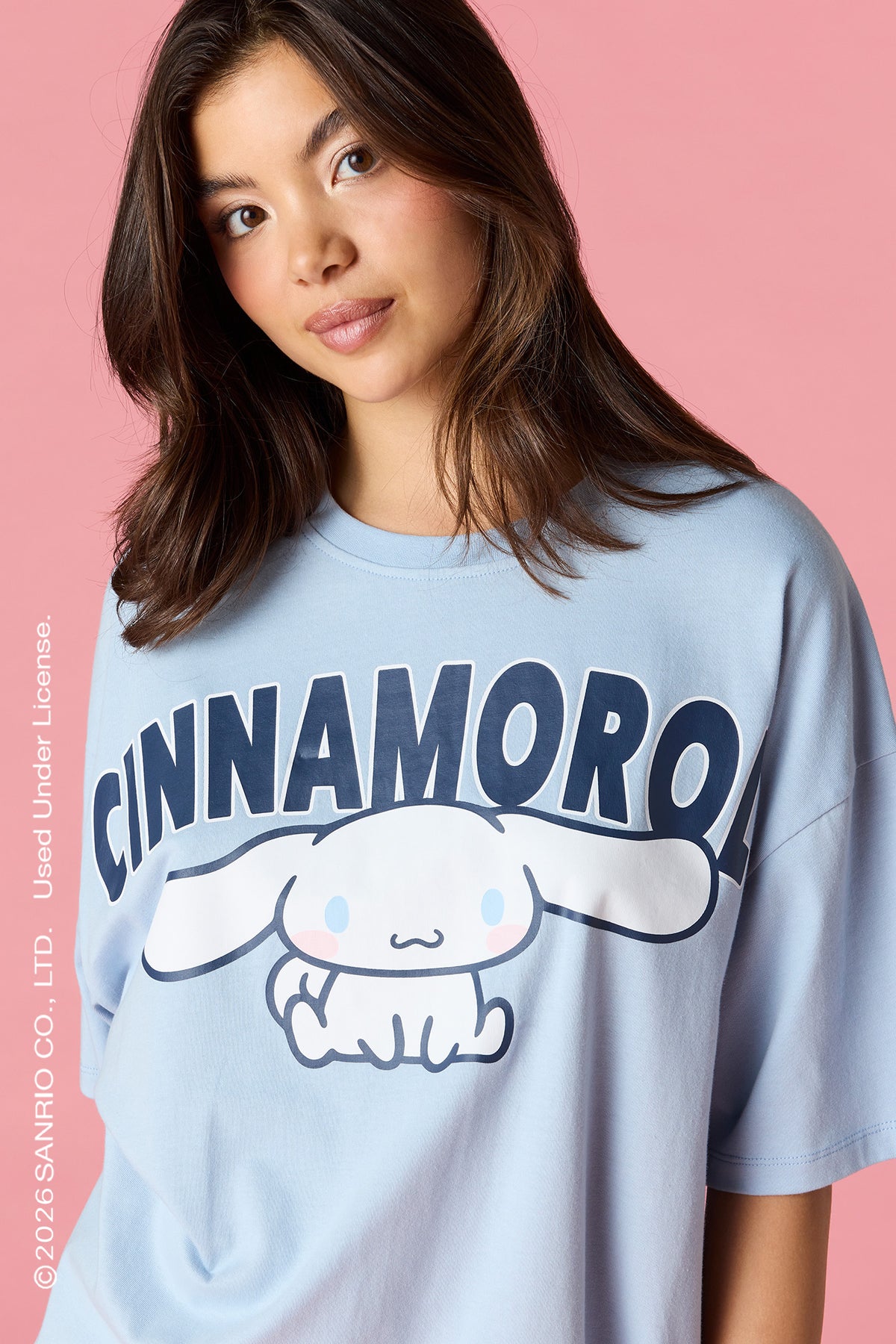 Alt View 4. Cinnamoroll™ Oversized Graphic T-Shirt - Blue