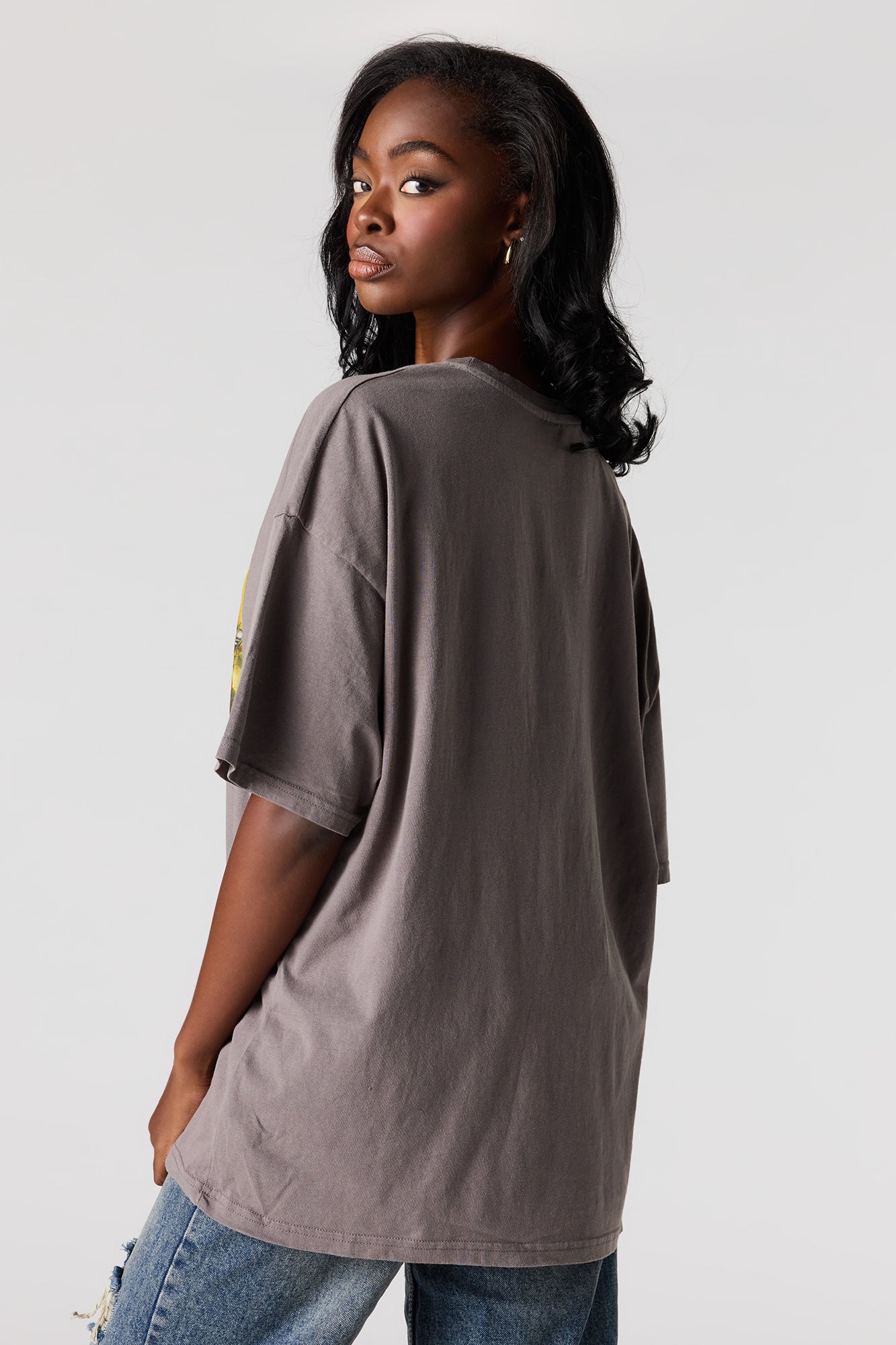 トップス All over print oversized shirt (grey) Guns N' Roses Graphic Washed Oversized T-Shirt – Urban Planet