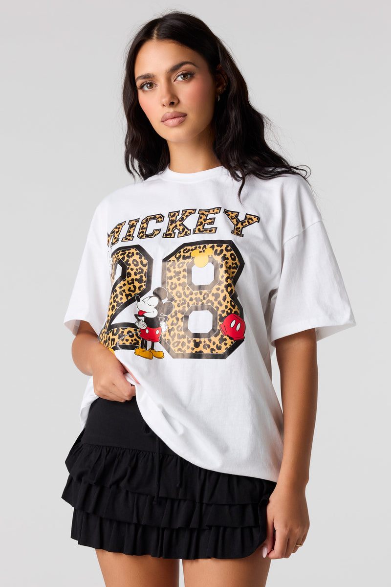 Mickey Mouse Graphic Boyfriend T-Shirt