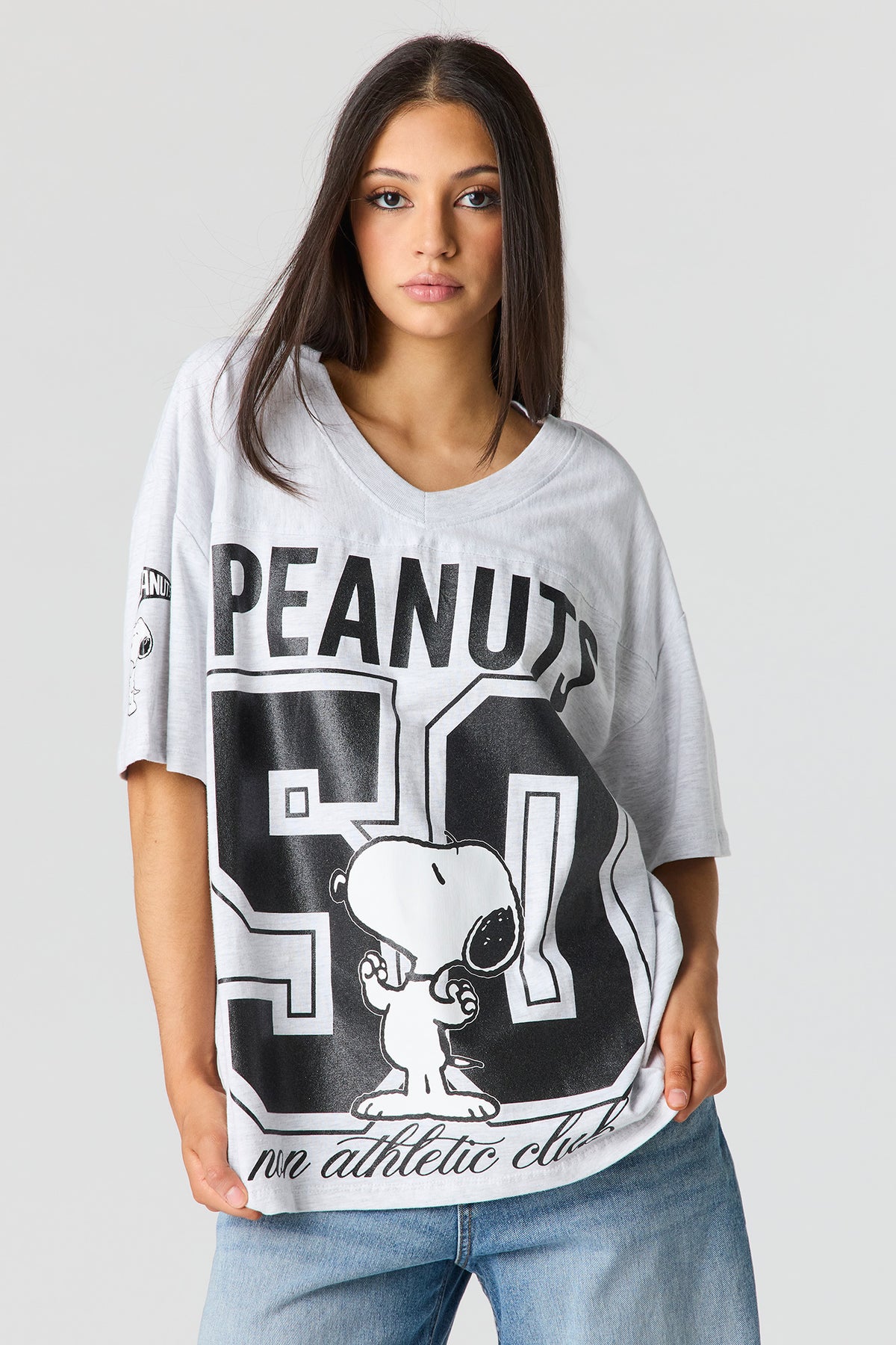 Peanuts Graphic T-Shirt - Heather Grey