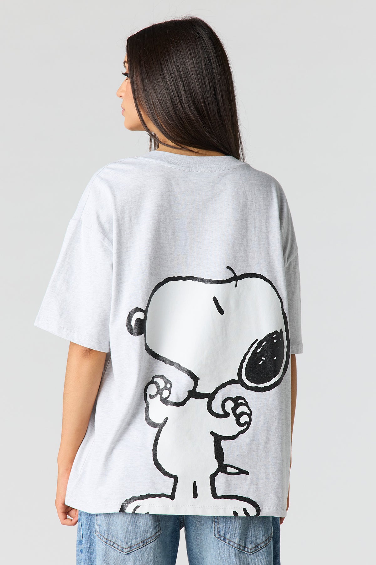 Alt View 2. Peanuts Graphic T-Shirt - Heather Grey