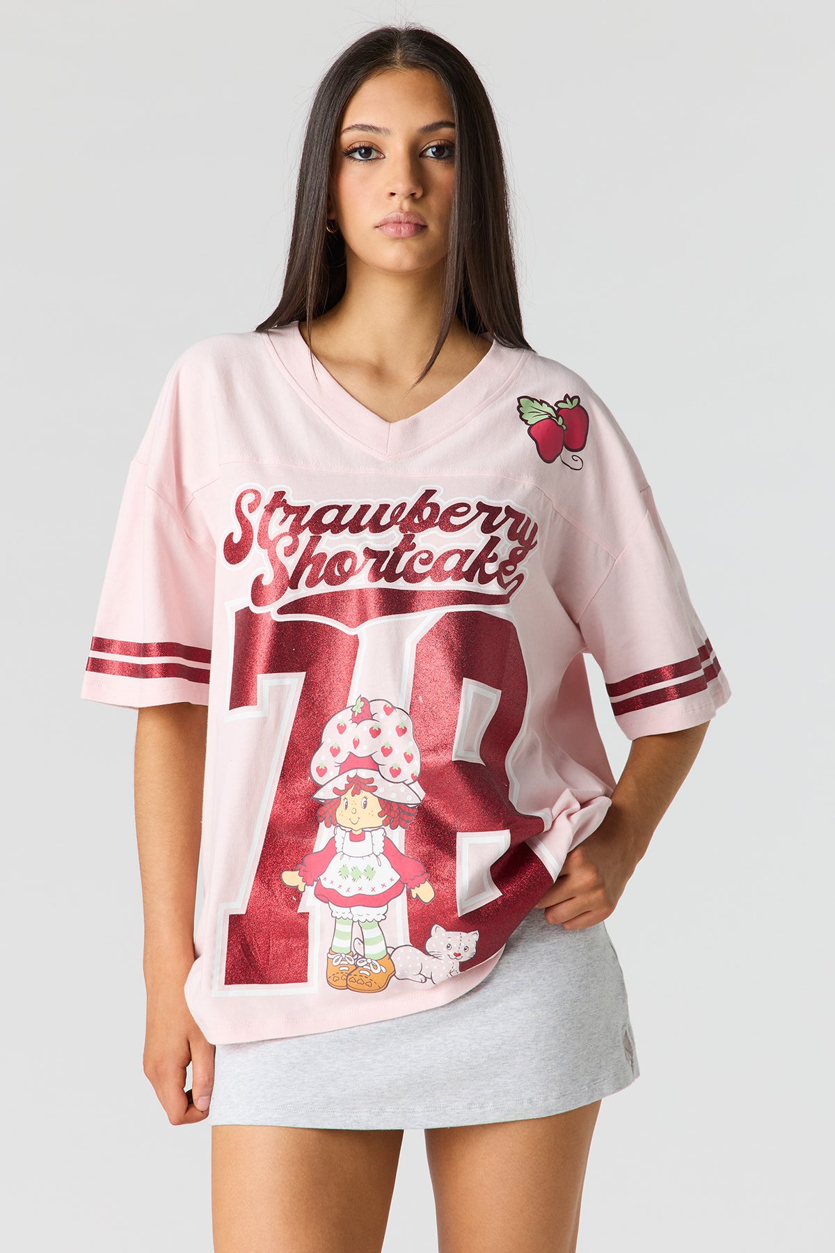 Strawberry Shortcake Graphic T-Shirt - Light Pink