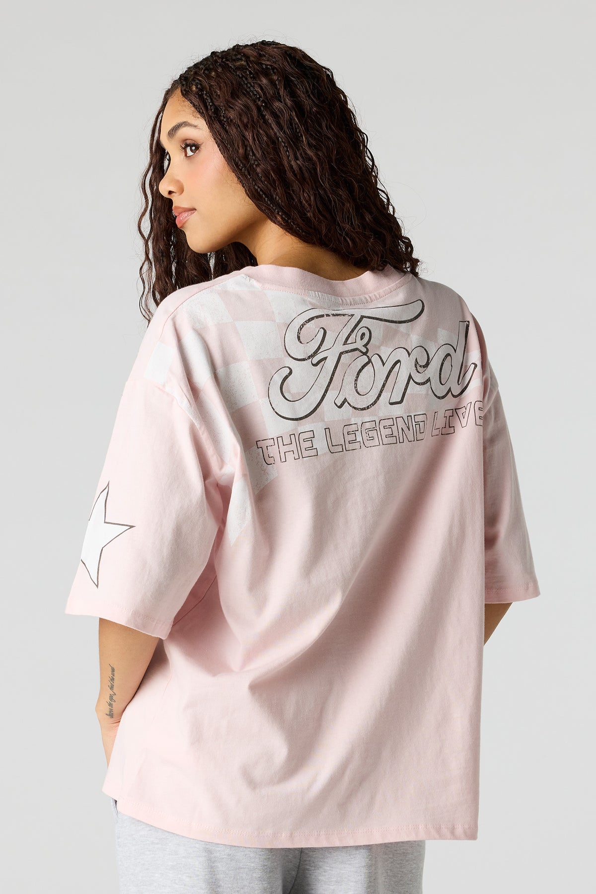 Vue alternative 2. T-shirt col en V à imprimé Ford