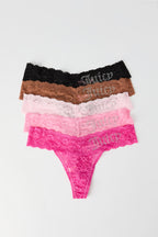 Juicy Couture Lace Thong (5 Pack)