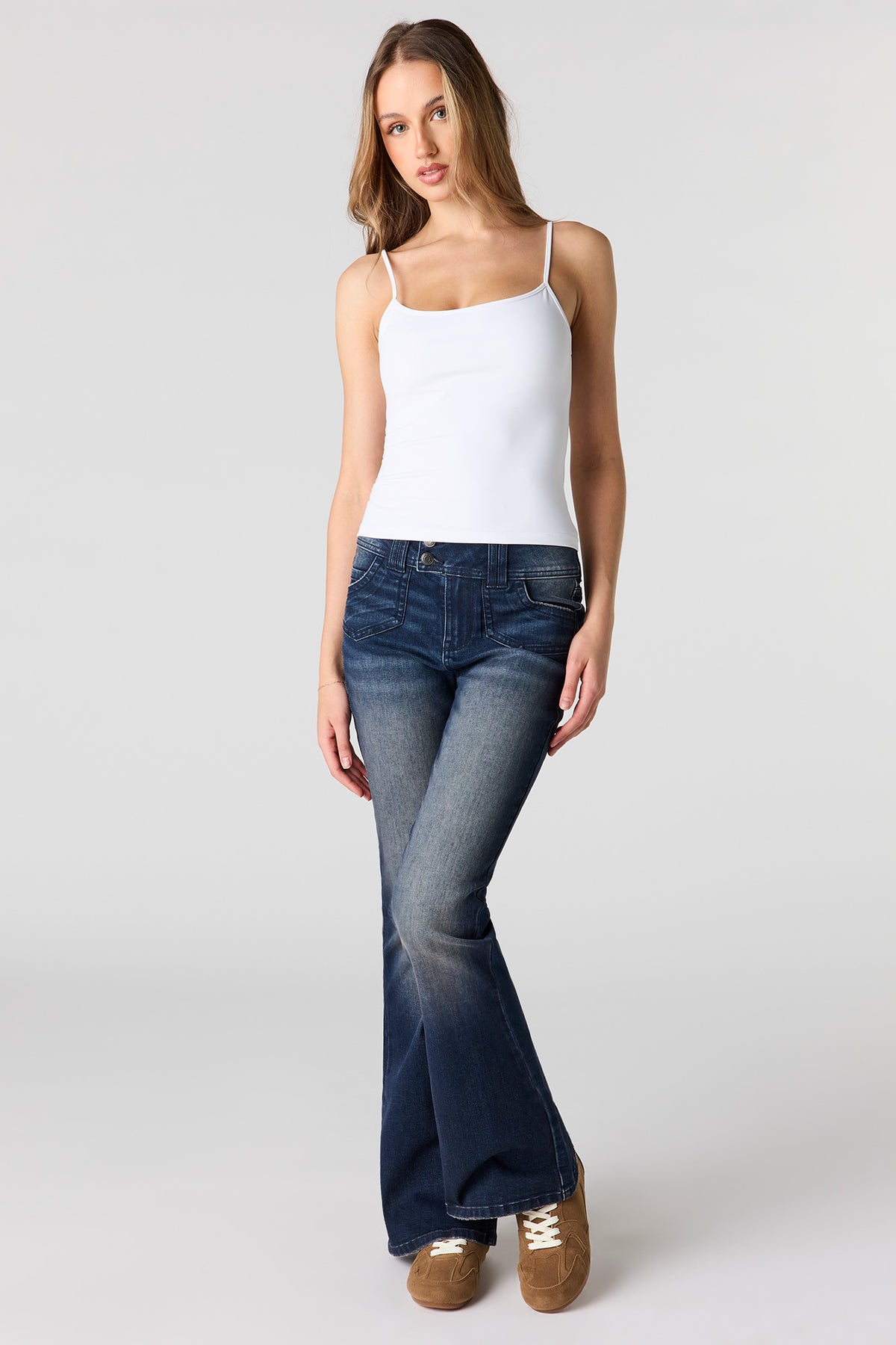 Alt View 3. Luxe Heavy Contour Cami - White