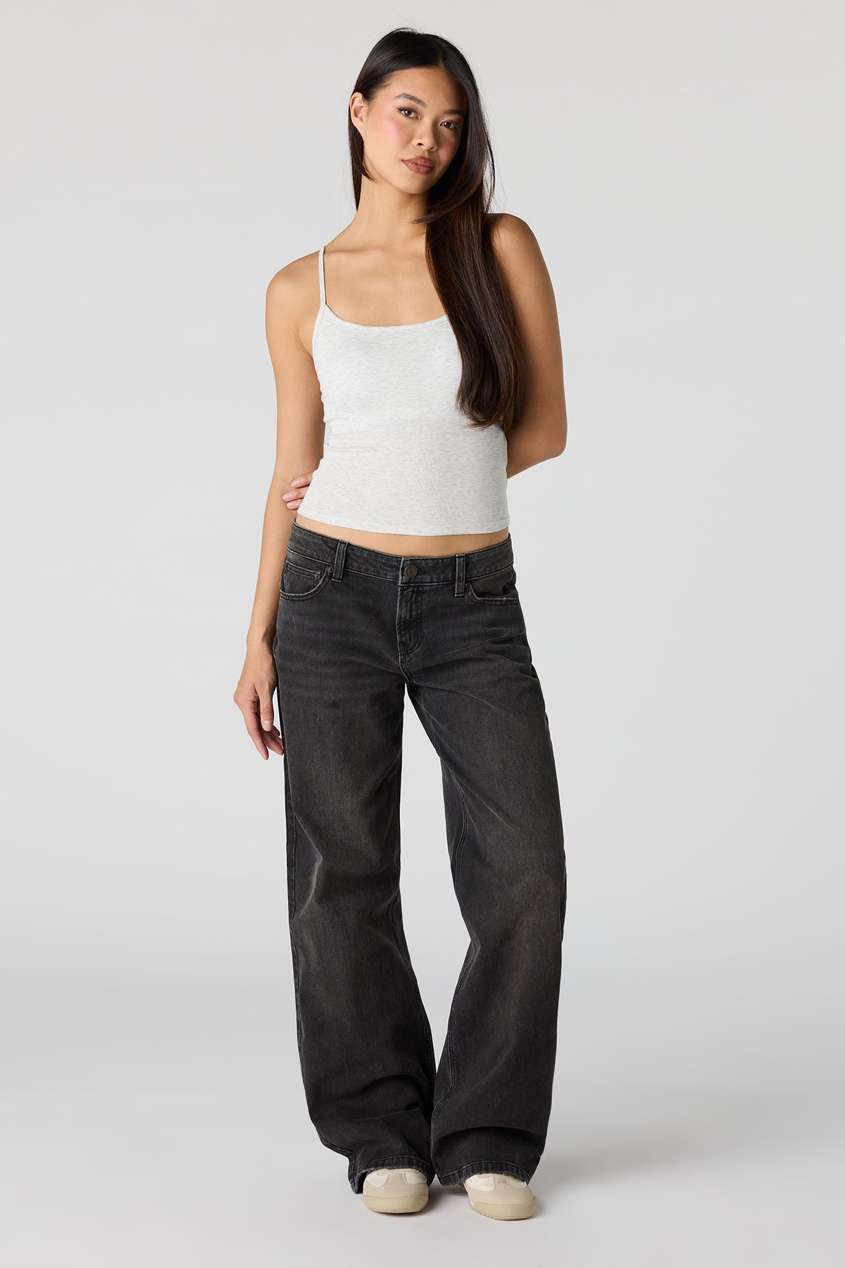 Alt View 9. Braless Scoop Neck Cami - Burgundy