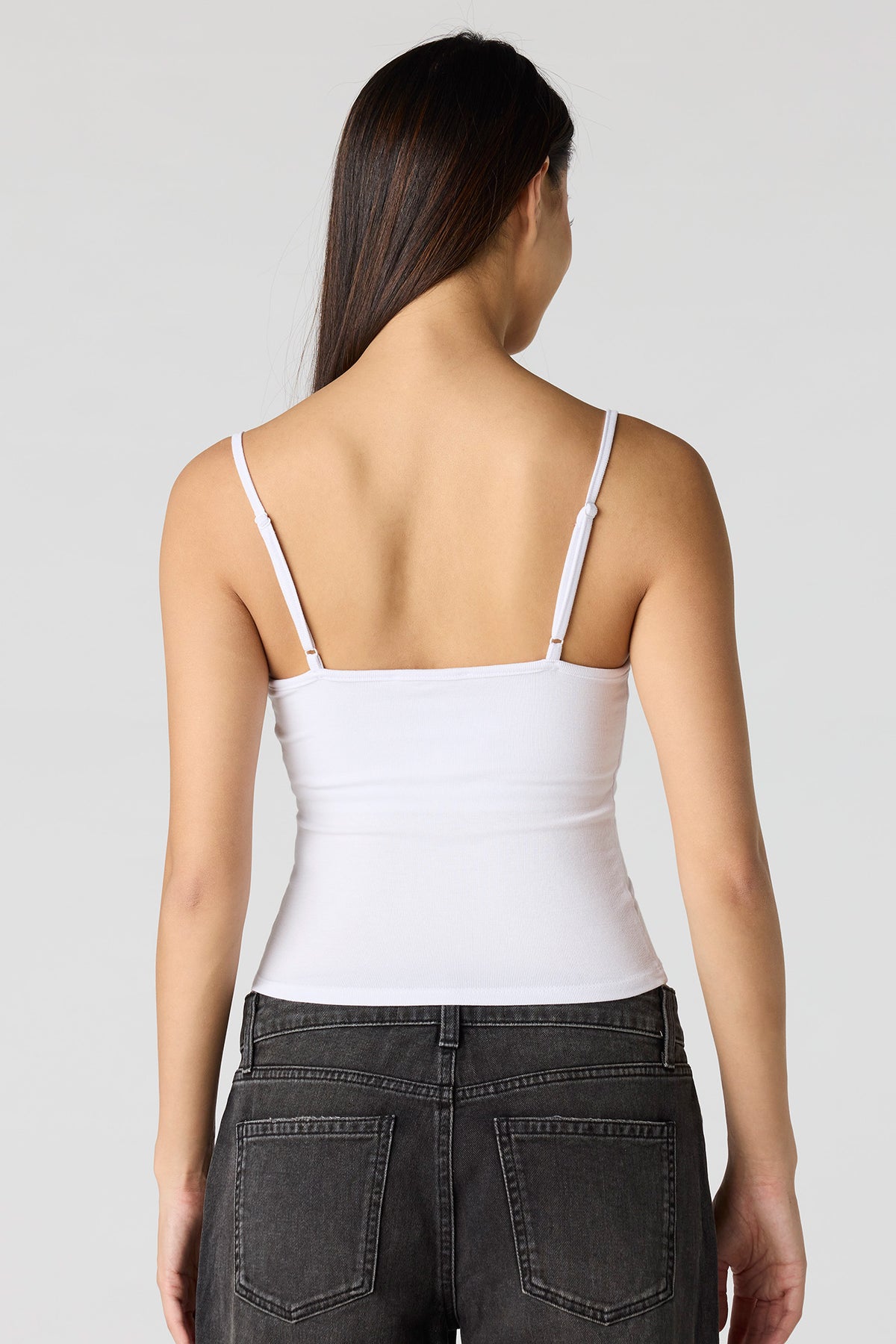 Alt View 11. Braless Scoop Neck Cami - Burgundy