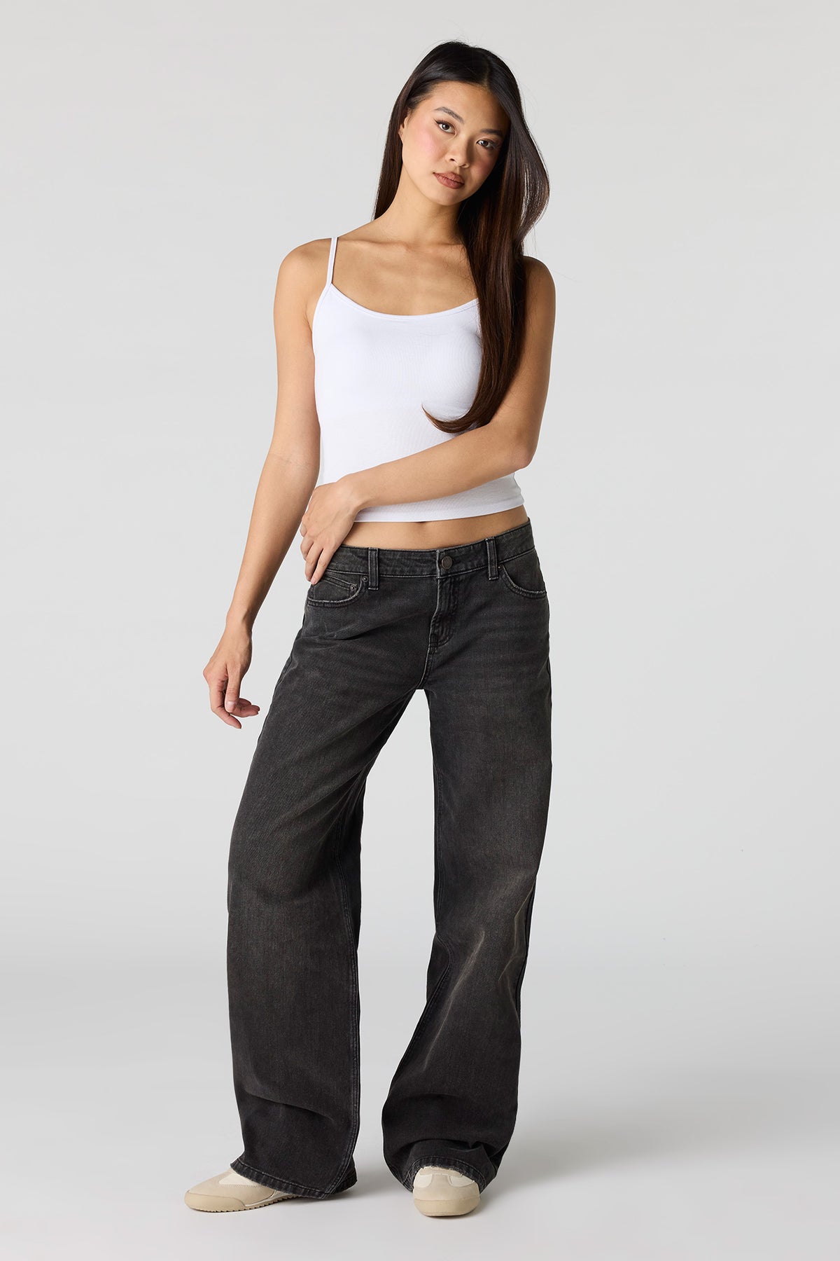 Alt View 12. Braless Scoop Neck Cami - Burgundy