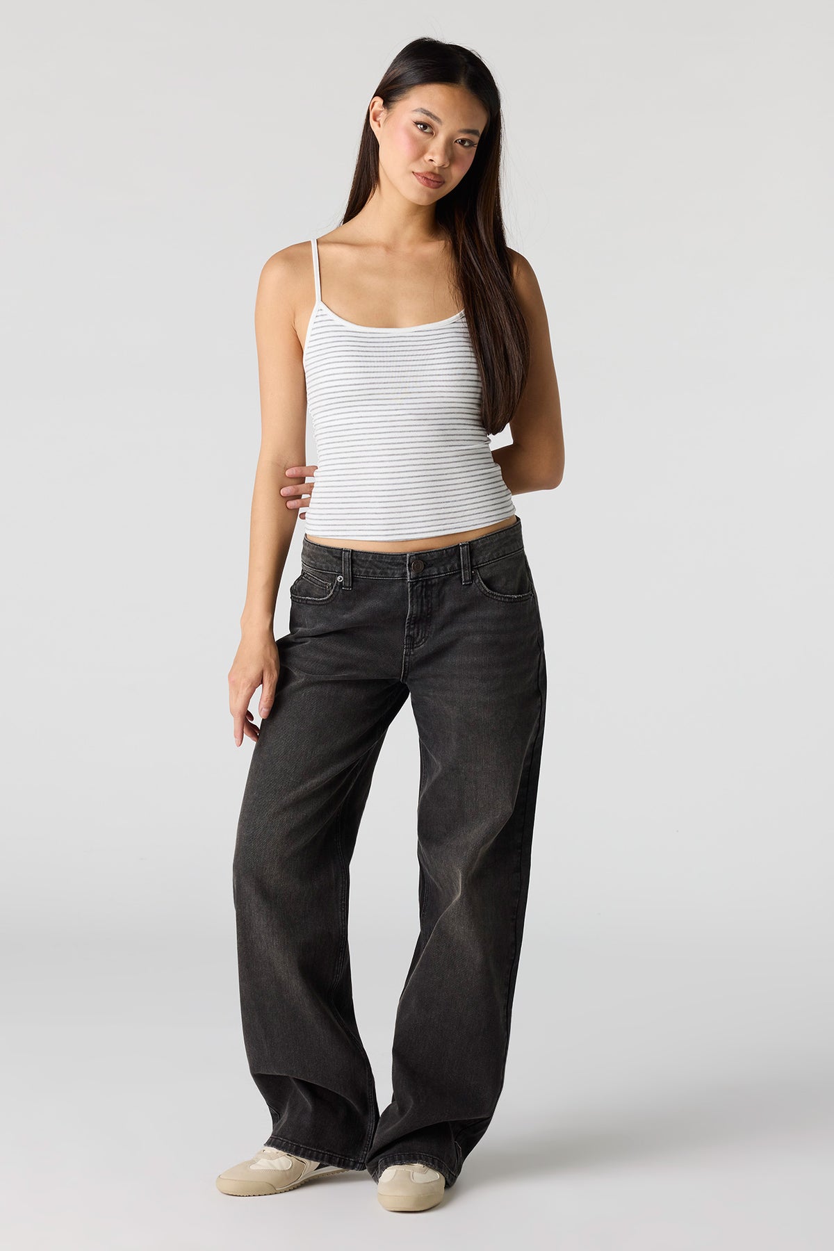 Alt View 3. Braless Scoop Neck Cami - Off White