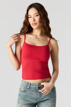 Camisole profilée en molleton de luxe avec encolure dégagée