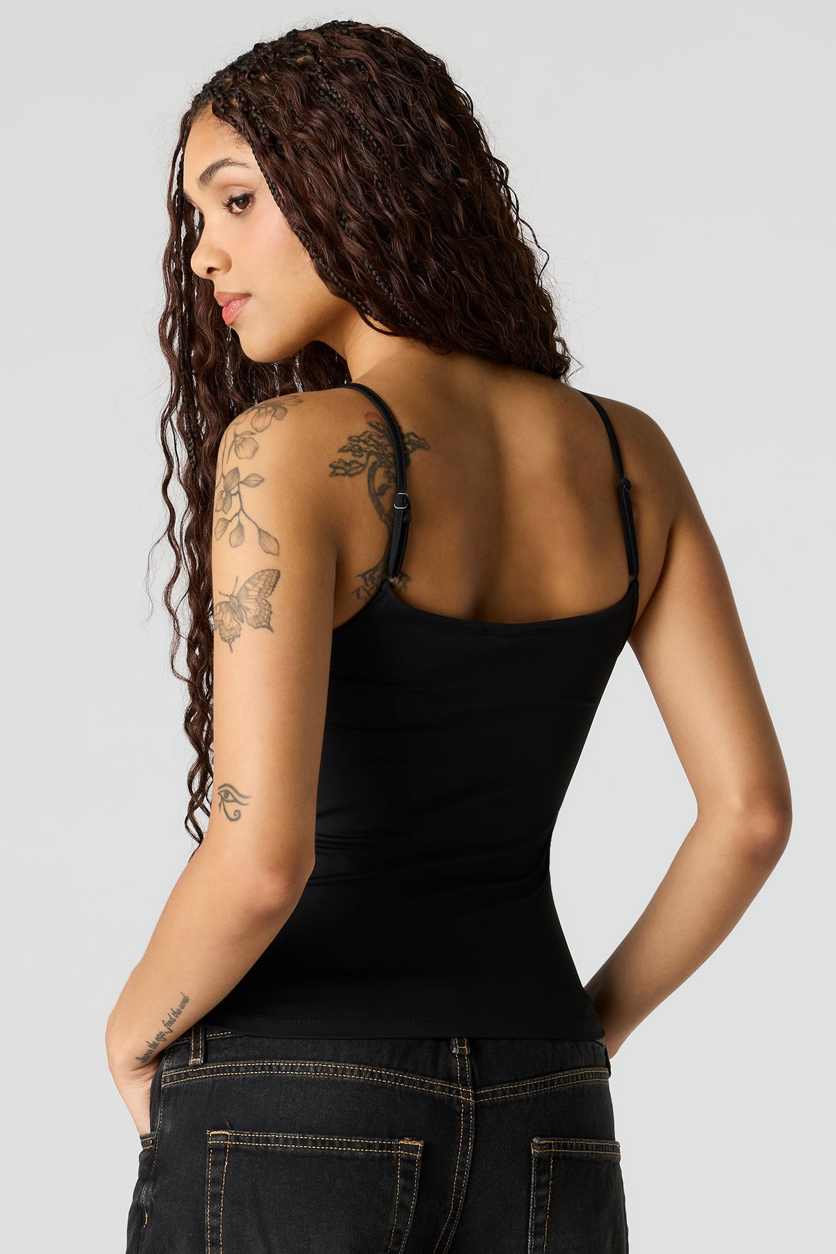 Alt View 2. Luxe Heavy Contour Cami - Black