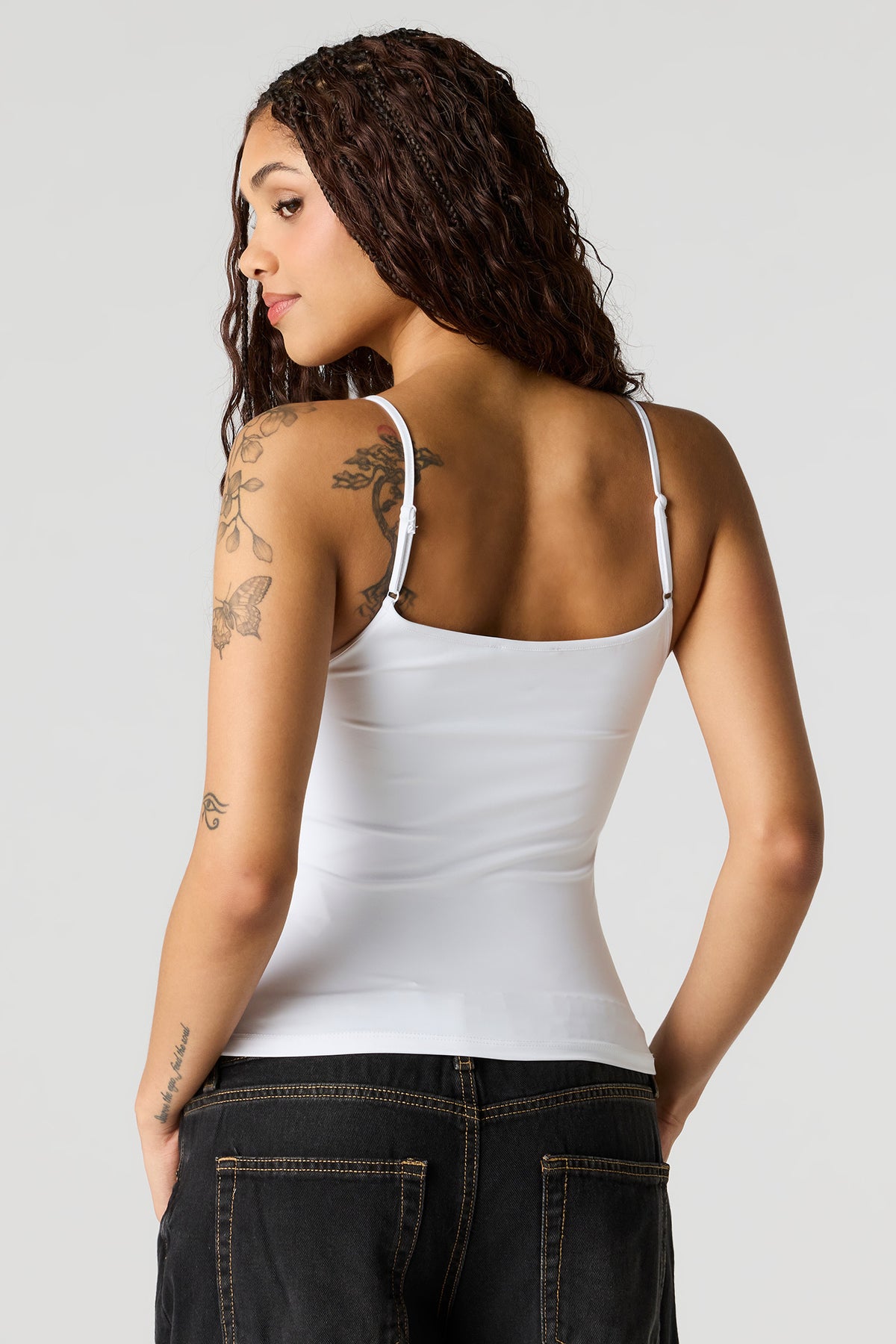 Alt View 2. Luxe Heavy Contour Cami - White