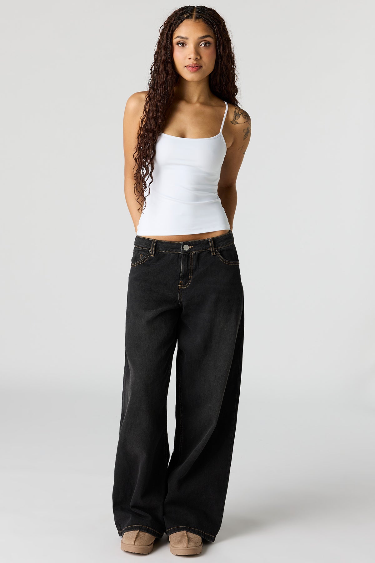 Alt View 3. Luxe Heavy Contour Cami - White
