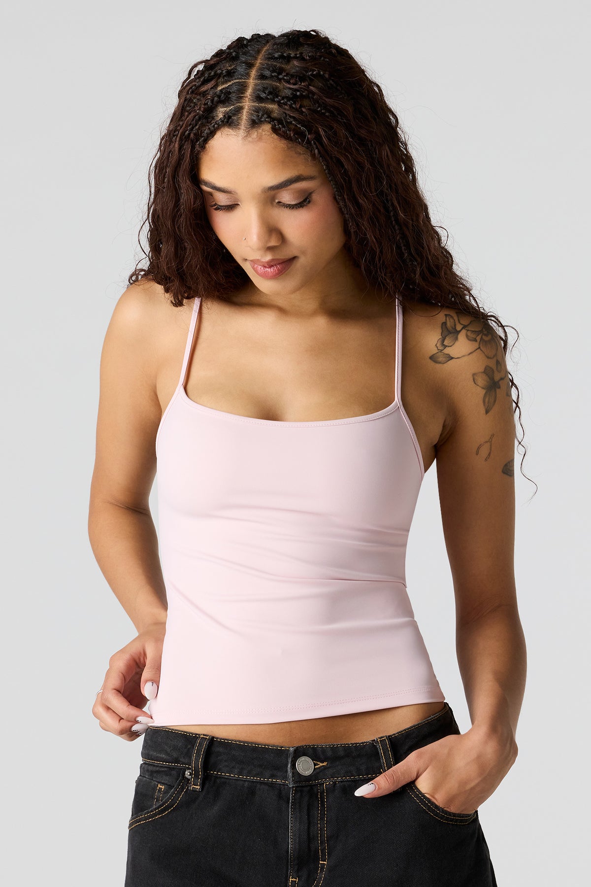 Luxe Heavy Contour Cami - Light Pink