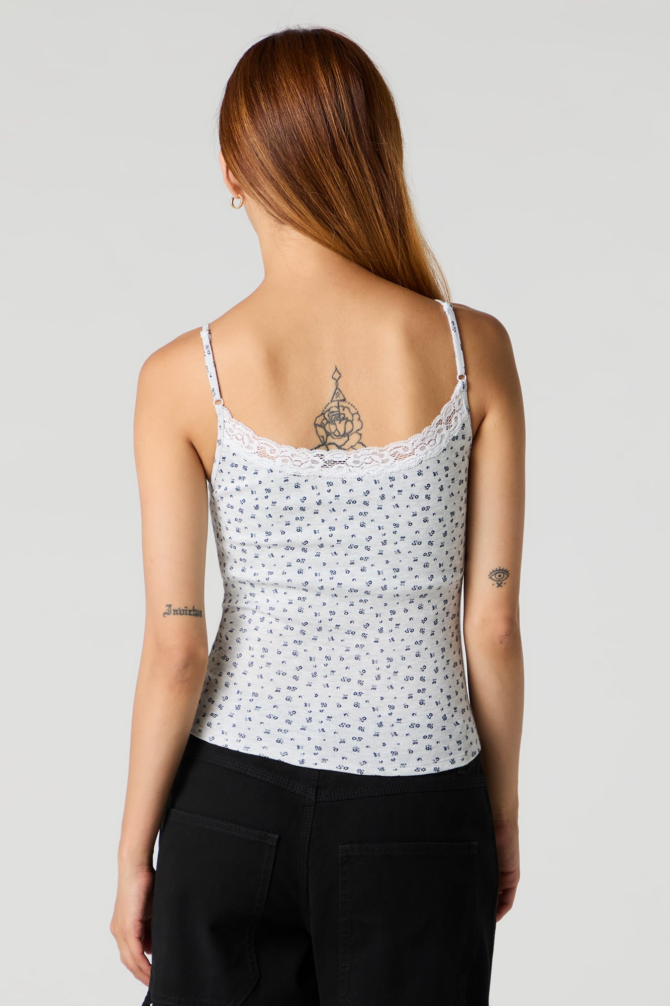 Ribbed Lace Trim Tank with Built-In Cups – Urban Planet