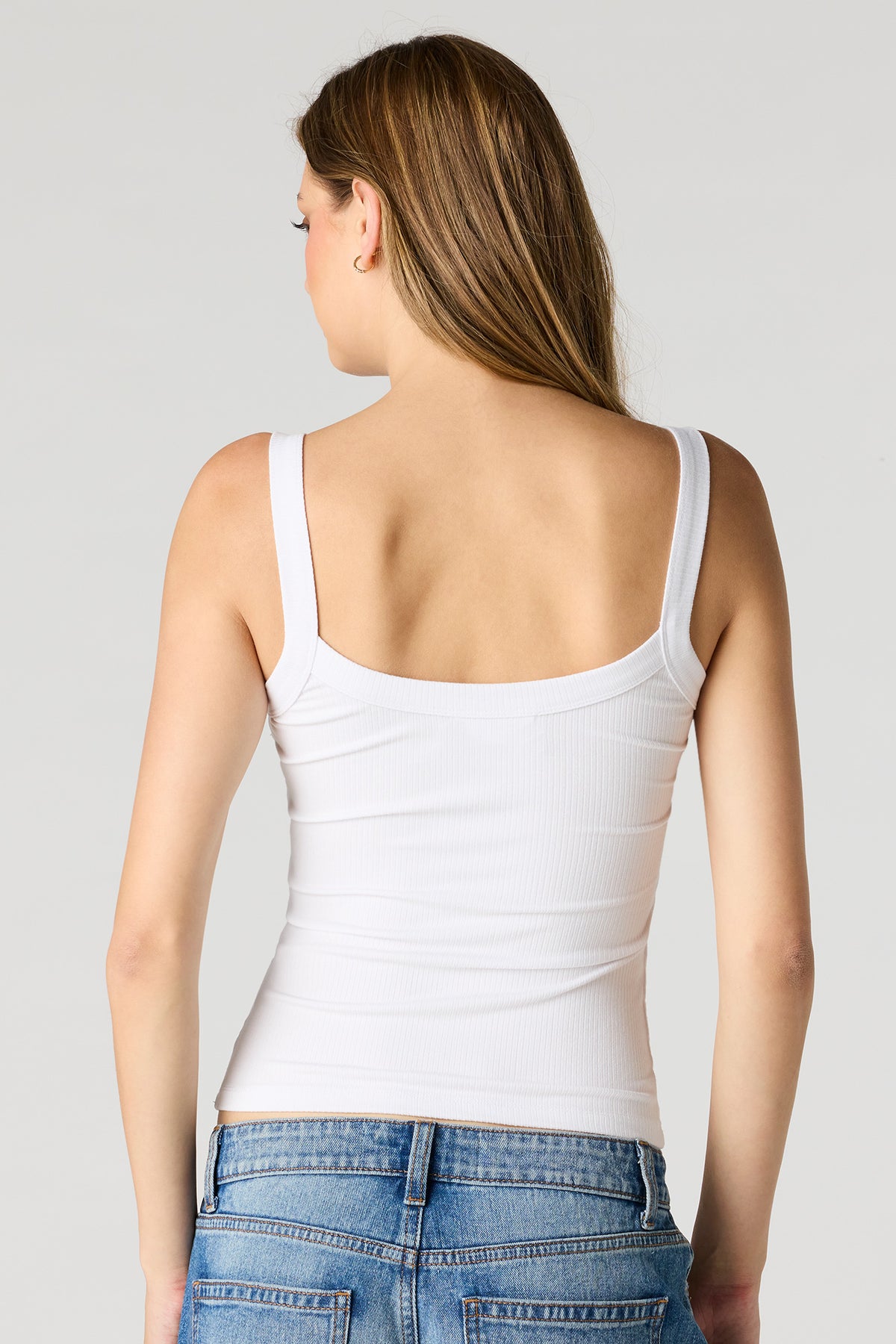 Alt View 11. Ribbed Scoop Neck Tank - Fuchsia