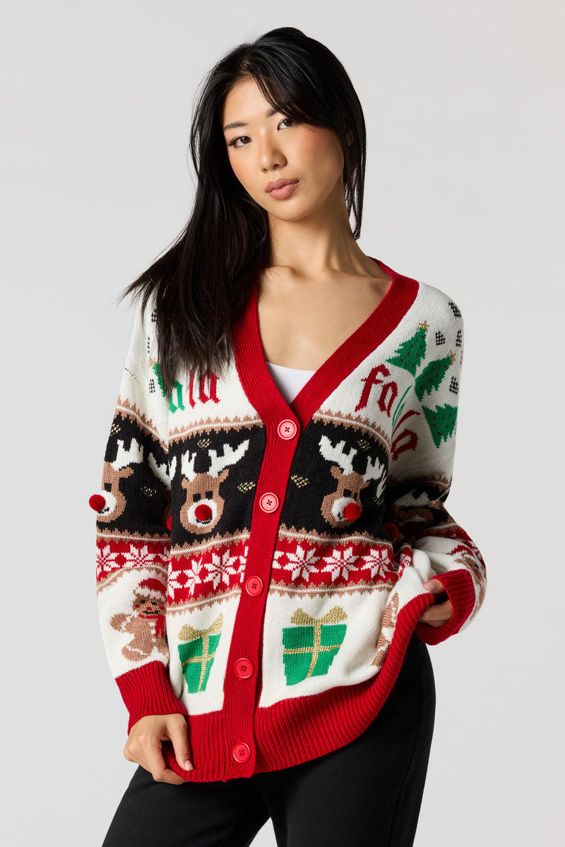 Fair Isle Ugly Christmas Cardigan