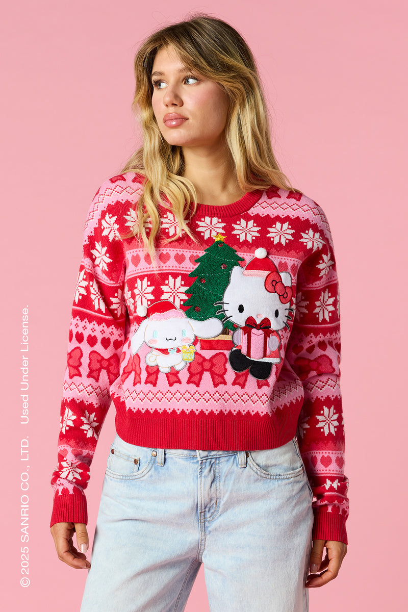 Hello Kitty® & Cinnamoroll™ Christmas Sweater