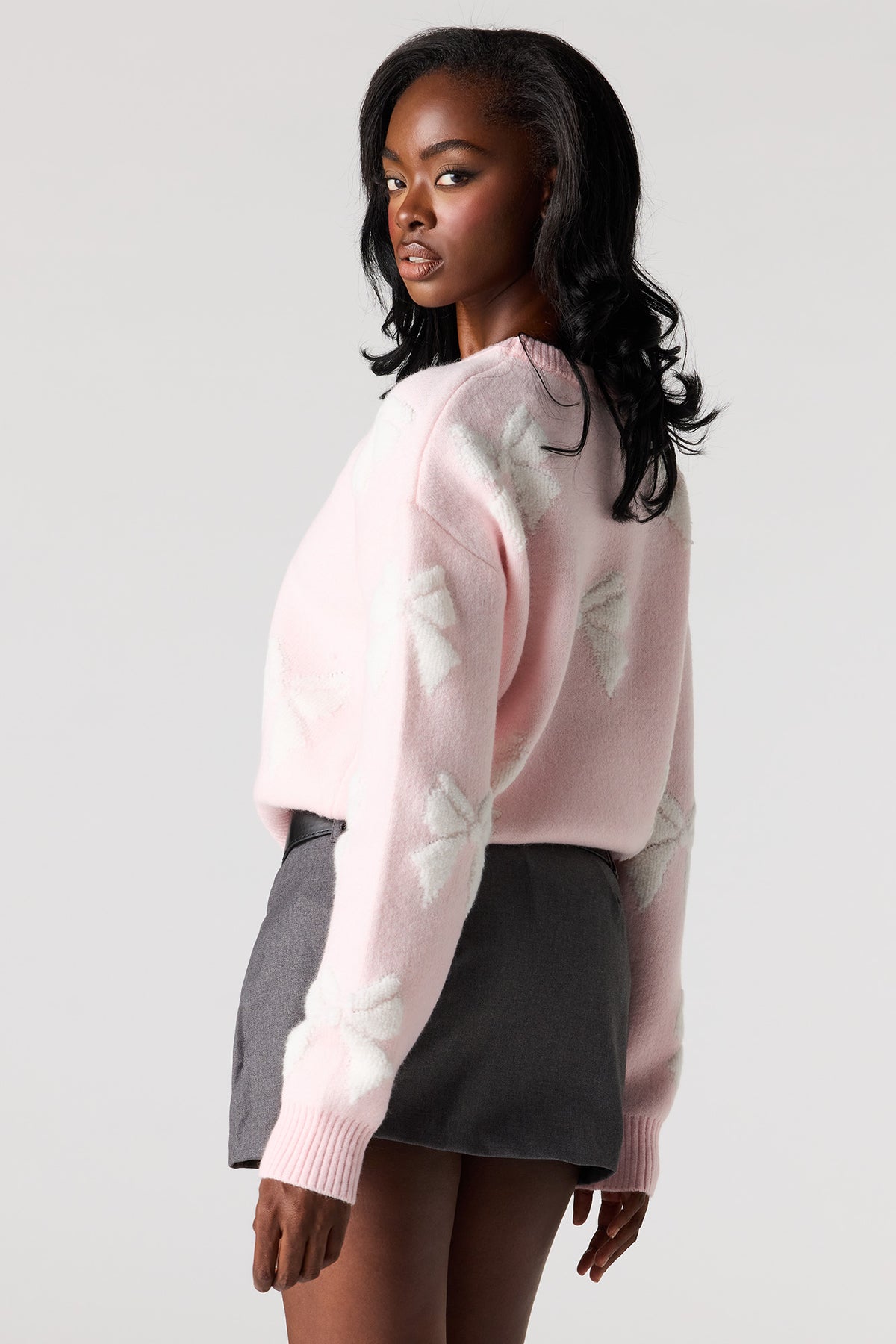 Vue alternative 2. Chandail en tricot de jacquard de Noël 3D