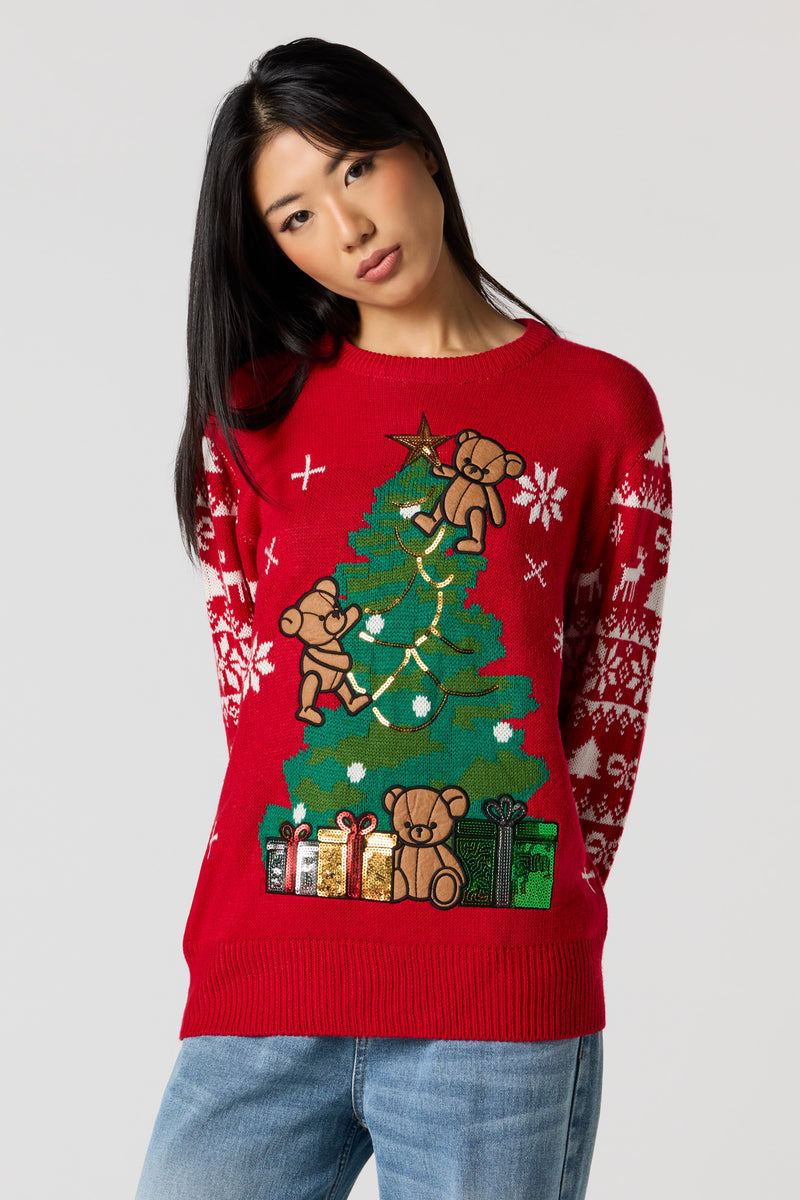 Teddy Bear Christmas Sweater
