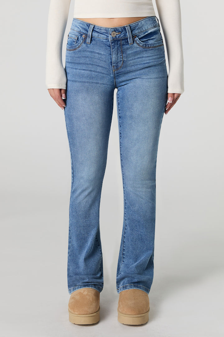 Low Rise Push Up Flare Medium Jean – Urban Planet