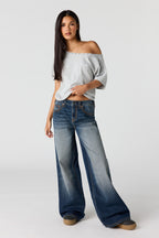 Jean super baggy Soho pâle à taille basse